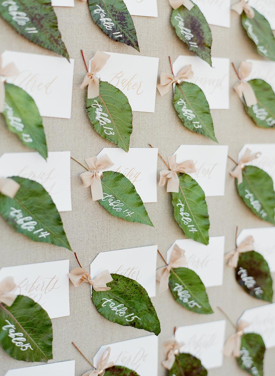 DIY nature&nbsp;escort card ideas | One Fab Day